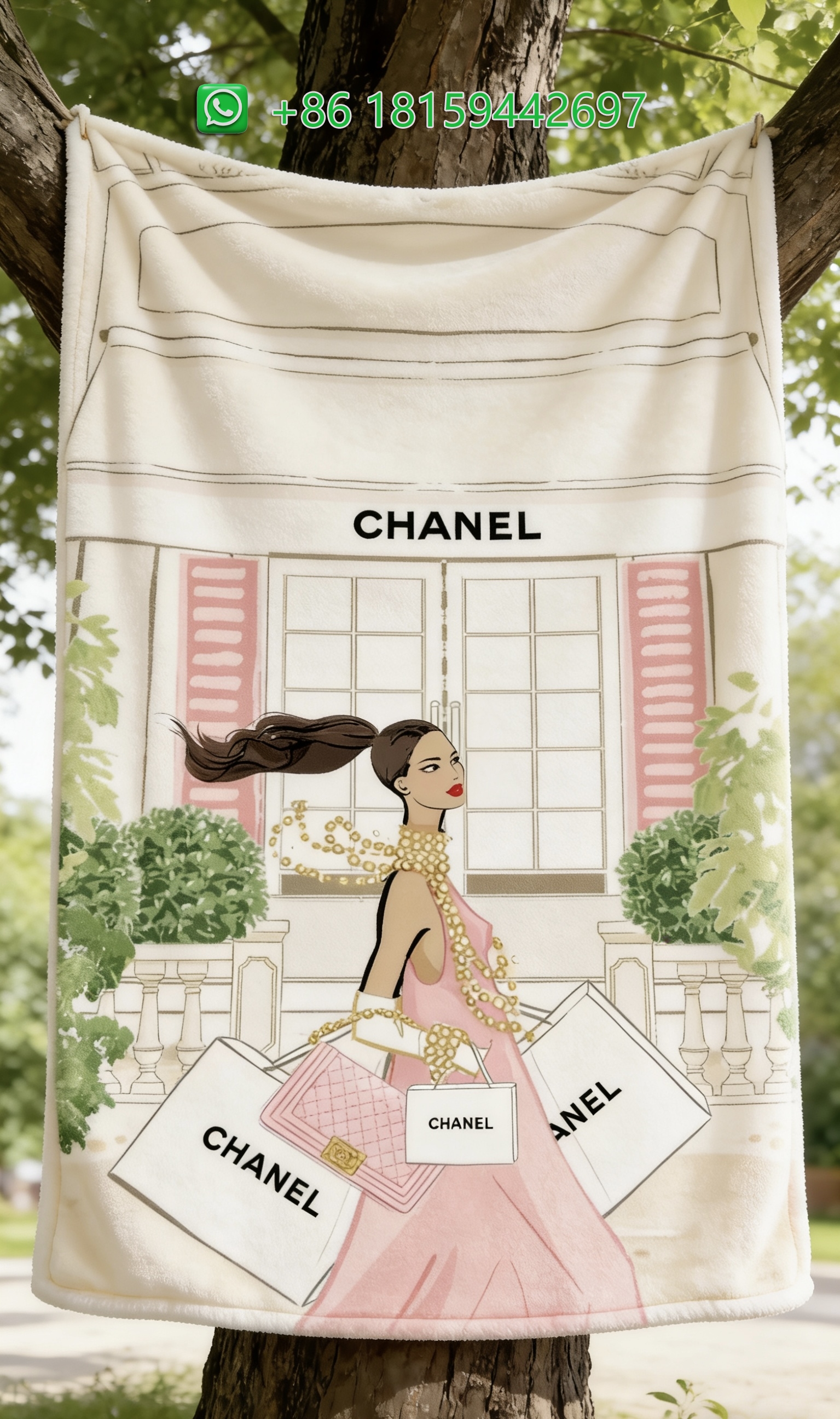 Chanel Throw Blankets